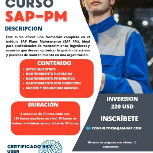 Curso Key User (usuario experto) SAP PM S/4HANA